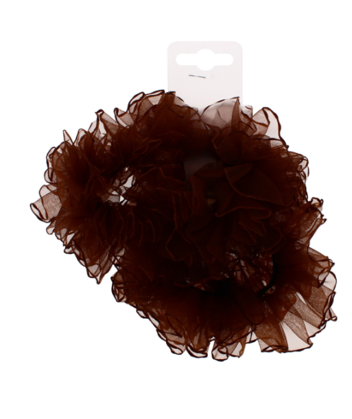 48 X 2PC BROWN HAIR ELASTIC BAND