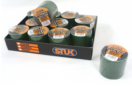 48 X WATERPROOF CLOTH TAPE 50MM/4.5M GREEN
