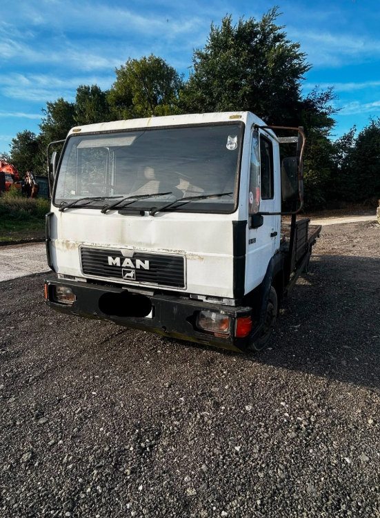 MAN 8.153 20FT FLATBED DROPSIDE LORRY TRUCK WAGON