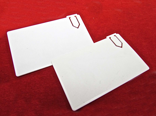 1400 X MINI PLASTIC PAPER CLIP - WHITE