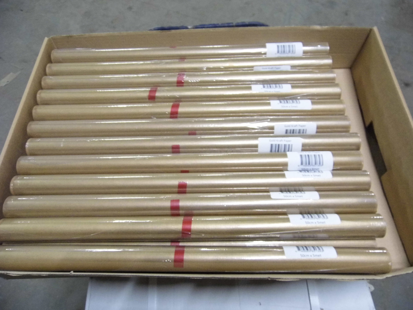 160 ROLLS GOLD KRAFT PAPER