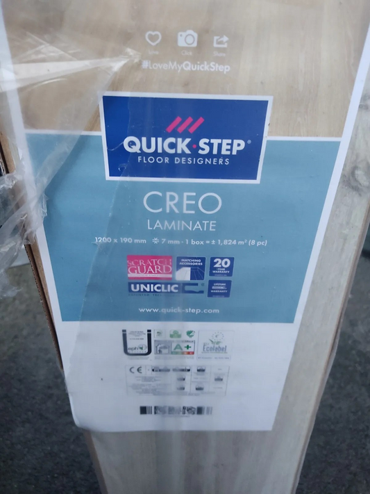 MIX PALLET QUICKSTEP LAMINATE FLOORING WITH SCRATCH GUARD CREO 3176 NEW