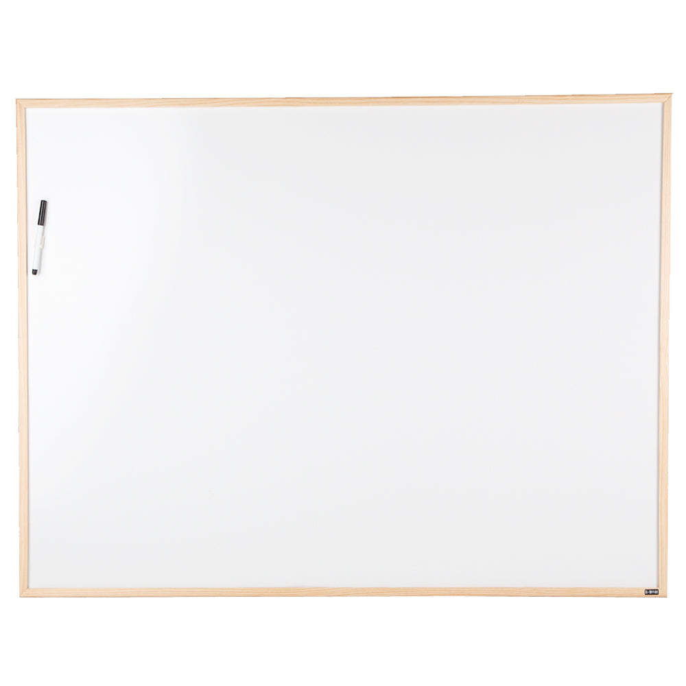 10X BI-OFFICE DRYWIPE BOARD WOOD FRAME 120X90CM