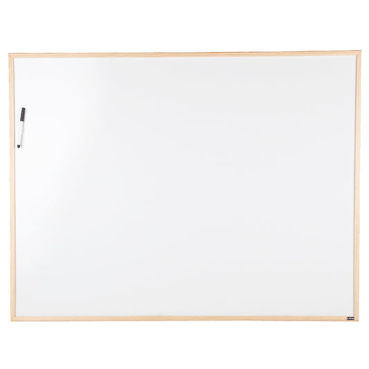 10X BI-OFFICE DRYWIPE BOARD WOOD FRAME 120X90CM