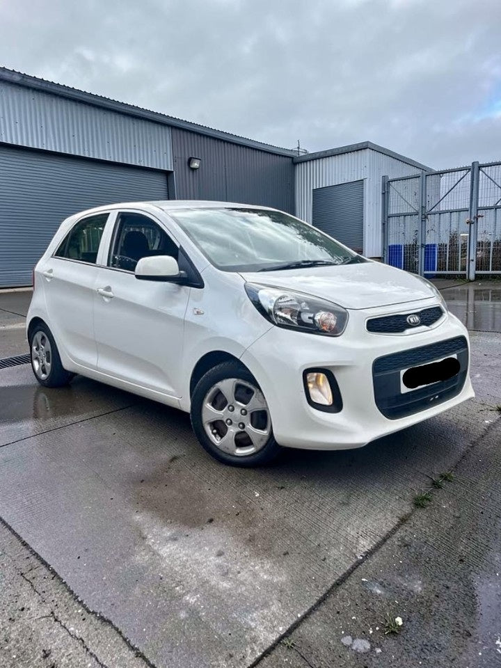 **(ONLY 86K MILEAGE)** 2015 KIA PICANTO 1 1.0 PETROL MANUAL WHITE >>--NO VAT ON HAMMER--<<