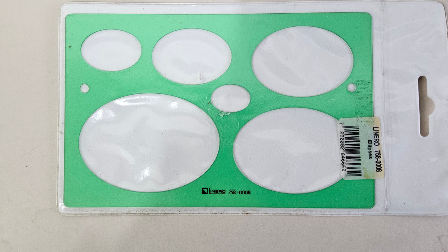 35 PC LINERO STENCIL OVAL 28