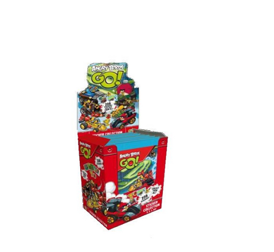 72 X 50PK ANGRY BIRDS GO! STICKERS DISPLAY BOX