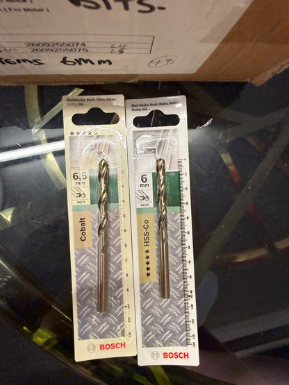49 X GENUINE BOSCH 6MM & 6.5MM DRILL BITS MIXED LOT – BRAND NEW RETAIL PACKED – RRP OVER £350