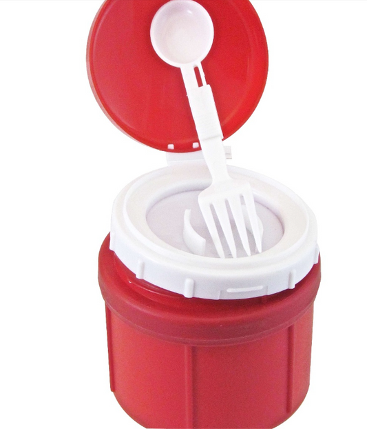 48 X INSULATED SNACK POT WITH SPORK