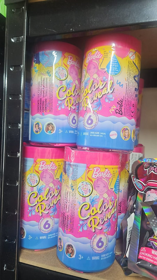 BARBIE - MYSTERY COLOUR REVEAL TUBS - BRAND NEW JOBLOT OF 28