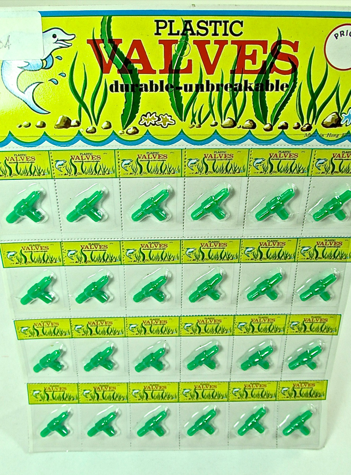 48 X FISH TANK PLASTIC VALVES UNBREAKABLE-4WAY
