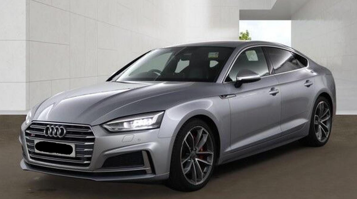 **(ONLY 107K MILEAGE)** 2018 AUDI S5 3.0 TFSI QUATTRO AUTO COUPE, SILVER >>--NO VAT ON HAMMER--<<