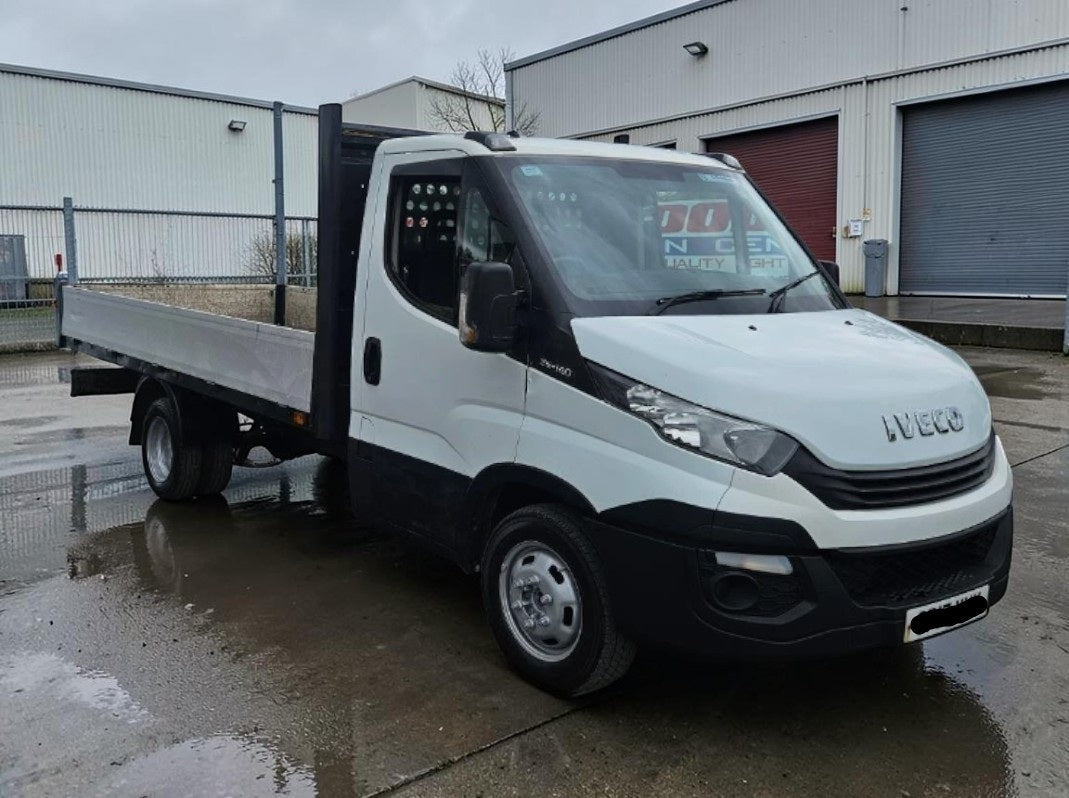 2017 IVECO DAILY 35C14 2.3 DIESEL MANUAL CHASSIS CAB LWB DROPSIDE PICKUP >>--NO VAT ON HAMMER--<<