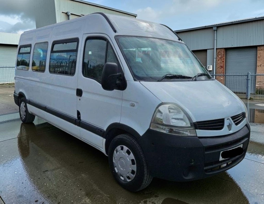 2009 RENAULT MASTER LM39 DCI 120 2.5 DIESEL MANUAL MINIBUS IN WHITE >>--NO VAT ON HAMMER--<<
