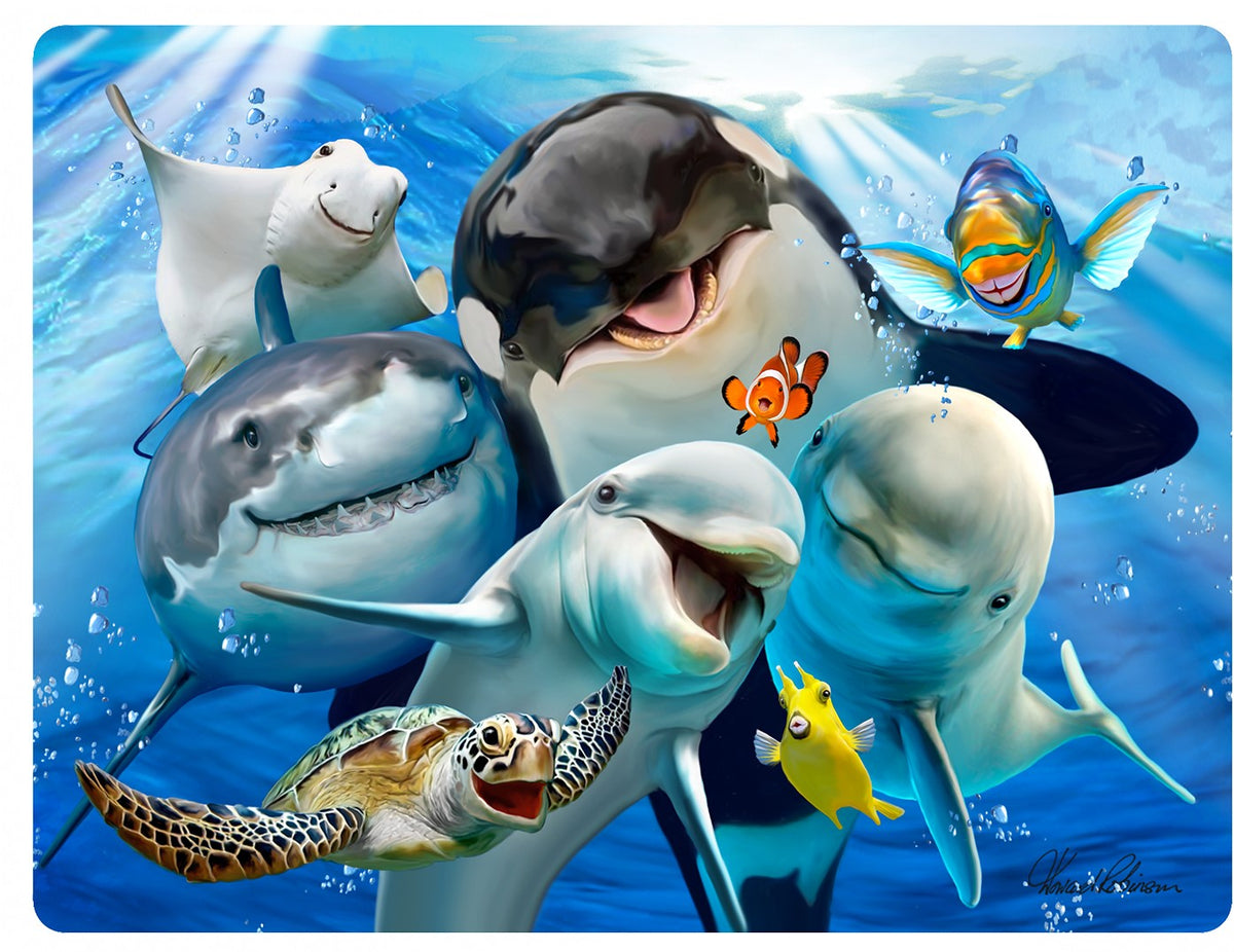 OCEAN SELFIES 3D EFFECT POSTCARD X 20 UNITS