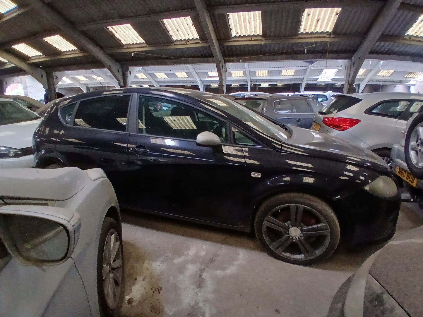 2007 SEAT LEON FR TDI – 2.0 DIESEL – MANUAL – BLACK >>--NO VAT ON HAMMER--<<