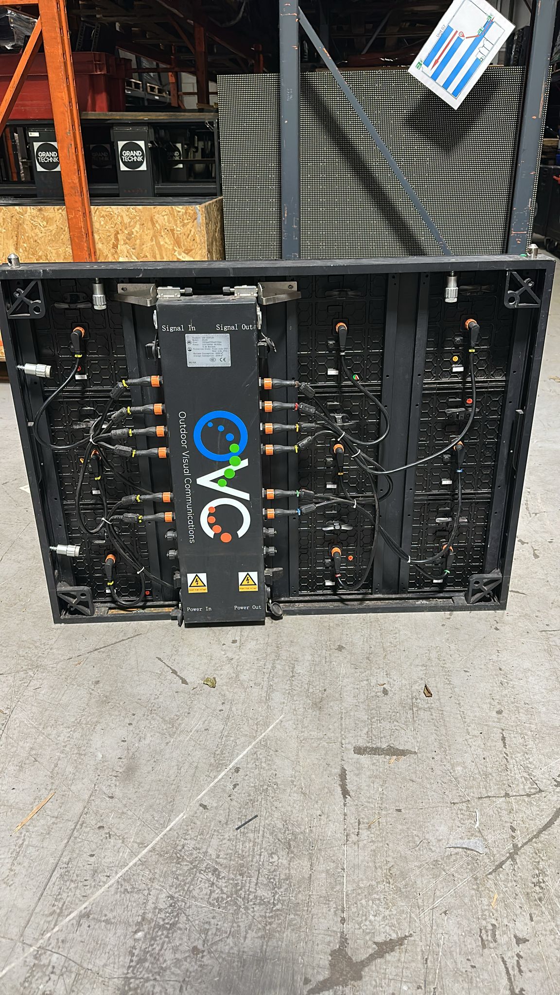 OVC P10 OUTDOOR LED SCREEN - X 9 CABINETS WHICH MAKES A 3072MM X 2124MM SCREEN.