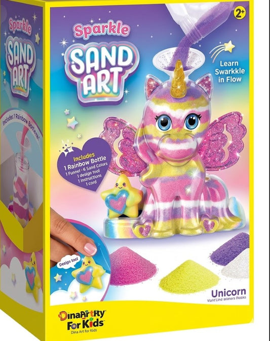 60 X NEW CREATIVITY FOR KIDS - GITD SAND ART UNICORN