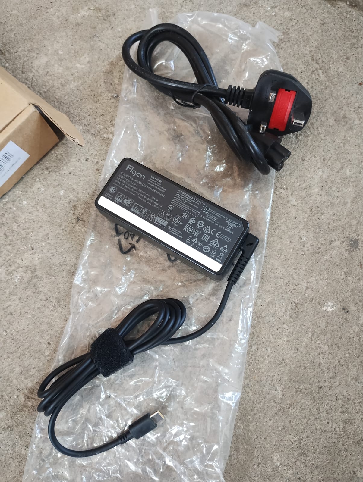 FLGAN -65W USB-C POWER CABLE - NEW IN ORIGINAL BOX