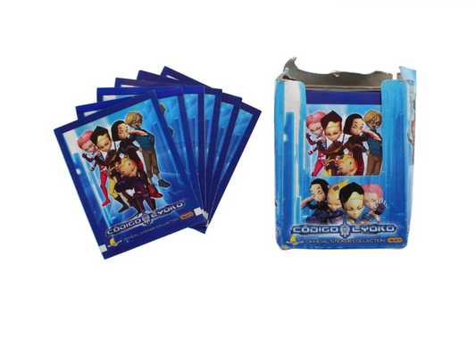 120 X 50PK CODIGO LYOKO STICKERS DISPLAY BOX-BLUE