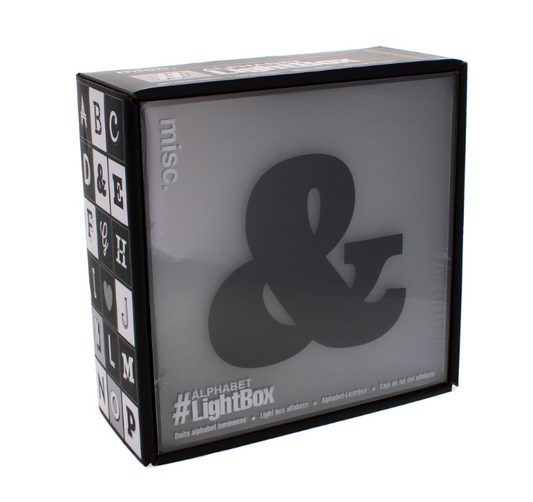 72 X ALPHABET LIGHT UP BOX &