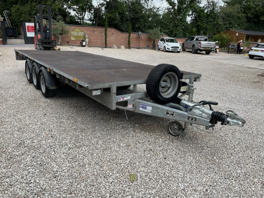 IFOR WILLIAMS LM186G3 FLATBED TRAILER >>--NO VAT ON HAMMER--<<