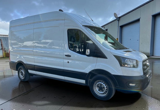 **(ONLY 96K MILEAGE)** 2022 FORD TRANSIT 2.0 ECOBLUE 130 BHP L3H3 LEADER LWB HIGH ROOF (72 REG)