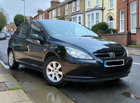 **(ONLY 61K MILEAGE)** 2005 PEUGEOT 307 S AUTO 1.6 PETROL AUTOMATIC BLACK >>--NO VAT ON HAMMER--<<
