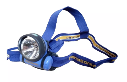 X20 PANASONIC BF-192PE PURPLE HEADLAMPS - LIGHTWEIGHT, WATER-RESISTANT, LITHIUM BATTERY OPERATE"