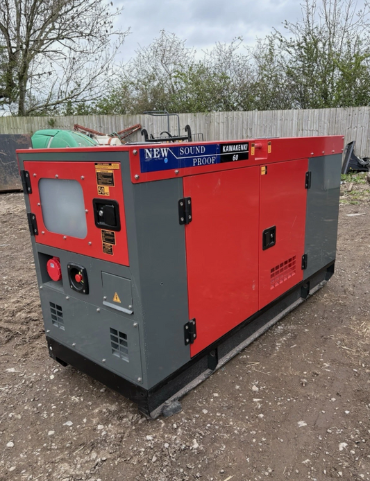 UNUSED KAWAKENKI KK60-111-SSS 2026 60 KVA GENERATOR – 3 PHASE