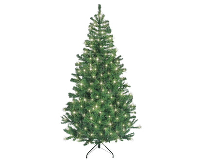 JOB LOT OF 5 SHATCHI PREMIUM PRE LIT CHRISTMAS TREE ALASKAN PINE GREEN 7FT WARM WHITE