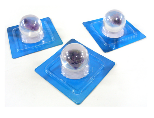 135 X MARBLE BALL DECORATION PURPLE STONE