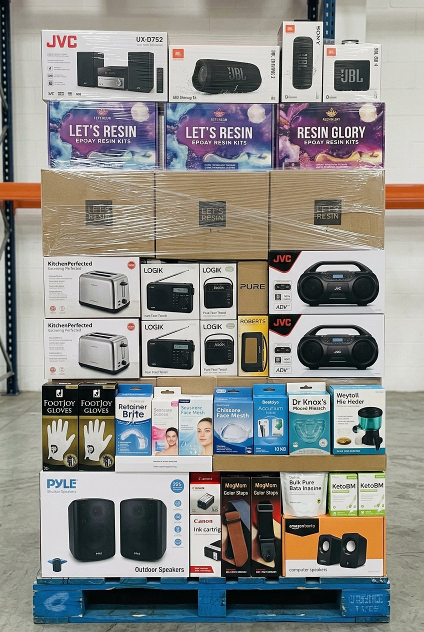 150+ MIXED TECH, AUDIO & HOME GOODS AUCTION LOT – JBL, SONY, PURE, JVC & MORE – CUSTOMER RETURNS