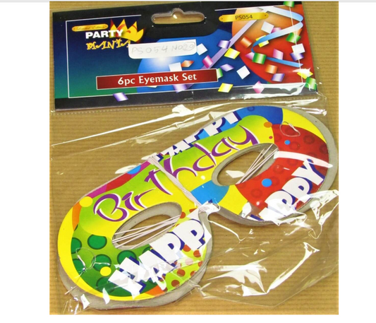 432 X 6PK PARTY EYEMASK SET