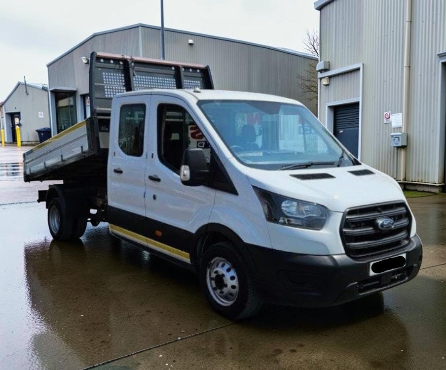 **(ONLY 102K MILEAGE)** 2021 FORD TRANSIT 350 LEADER ECOBLUE CHASSIS CAB MANUAL DIESEL