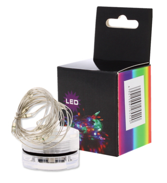 50 X 1M LED COPPER STRING GREEN 10 LIGHTS W/ BATTERY (0/250)