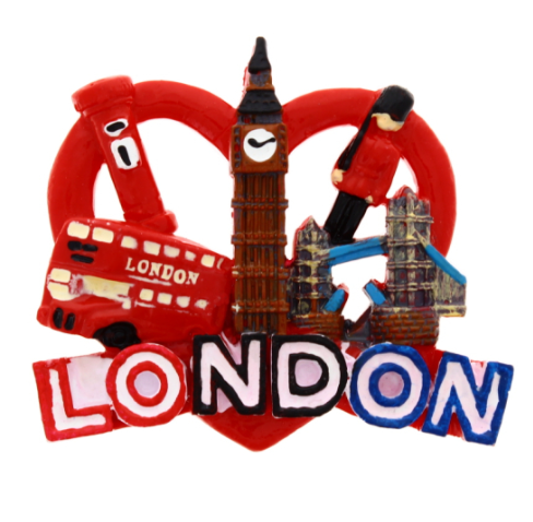288 X FRIDGE MAGNET HEART LONDON