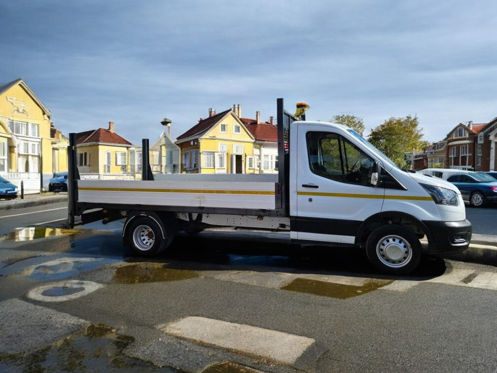 **(ONLY 64K MILEAGE)** 2023 ON 23 PLATE FORD TRANSIT 350 LEADER 130BHP TDCI RWD LWB DROPSIDE PICKUP