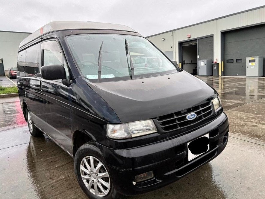 1995 FORD 2.5 DIESEL AUTOMATIC MWB MEDIUM ROOF CAMPER BLACK 2490CC >>--NO VAT ON HAMMER--<<
