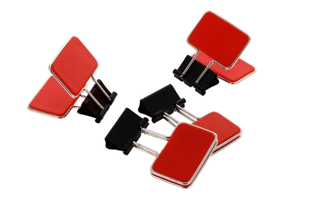 50 X 10PK METAL BULLDOG CLIP WITH GRIP