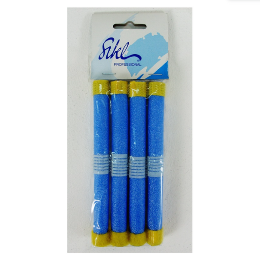 200 X BLUE HAIR CURLERS'-MEDIUM