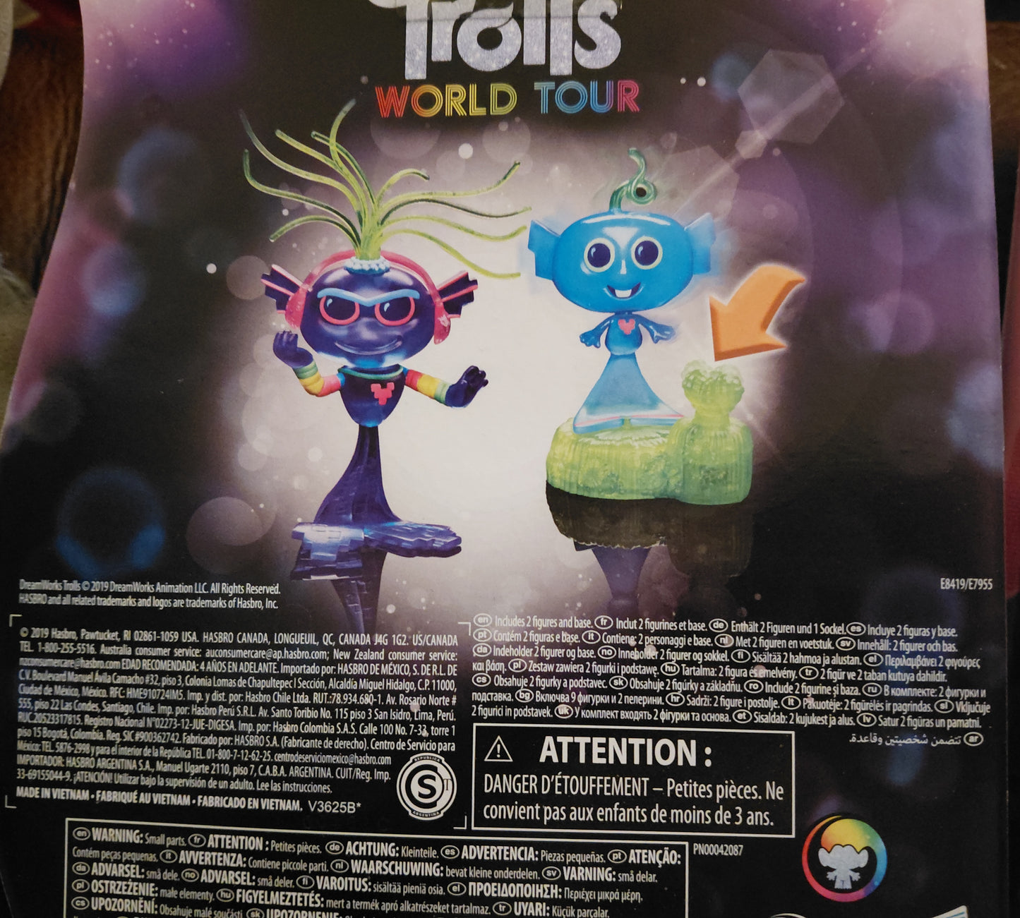 PIXAR TROLLS WORD TOUR TOYS UNICORN STICKERS 40X UNITS