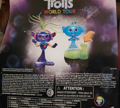 PIXAR TROLLS WORD TOUR TOYS UNICORN STICKERS 40X UNITS
