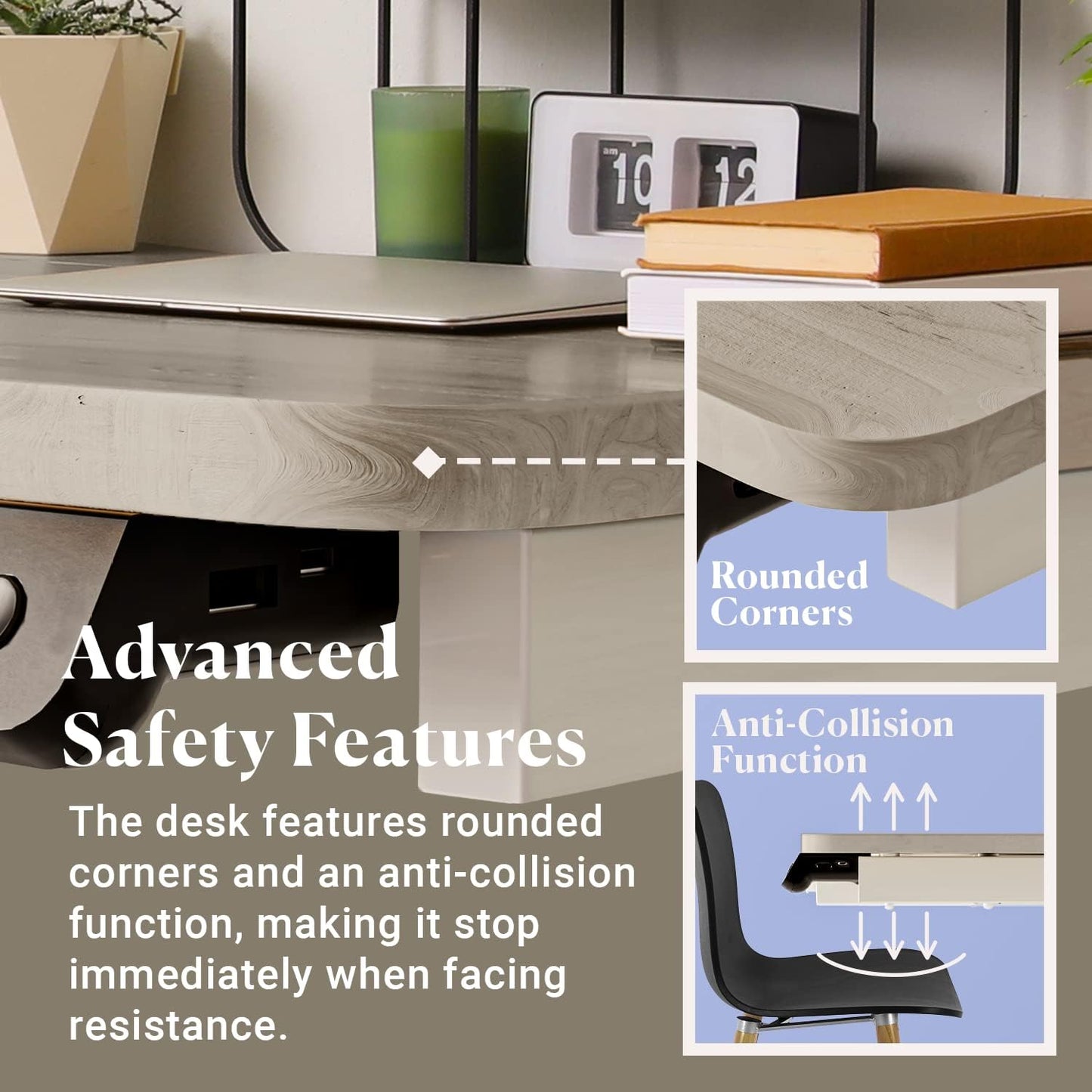 BRAND NEW ELECTRIC HEIGHT ADJUSTABLE SIT/ STAND DESK IN LIGHT WOOD X 16 PCS