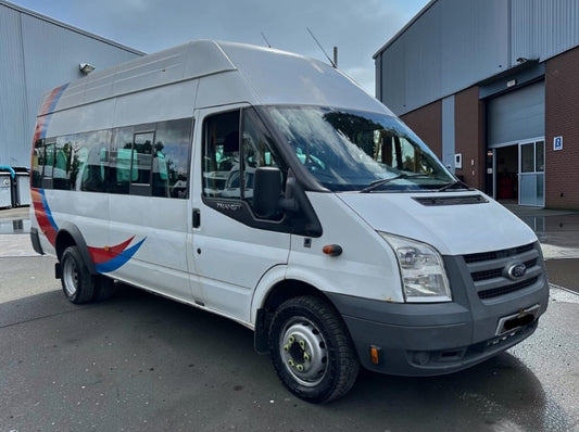 2009 FORD TRANSIT T350 115 BHP EXLWB EX HIGH ROOF JUMBO MINIBUS (59 REG)