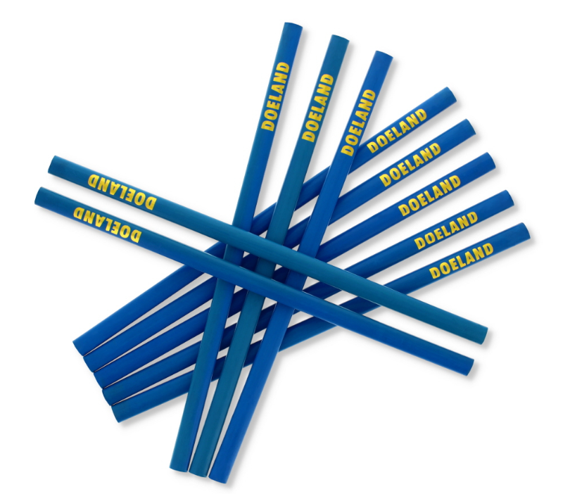 1008 X TRADITIONAL OVAL 10" CARPENTER PENCIL BL