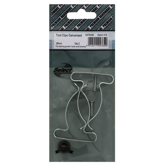 27 X GALVANISED TOOL CLIP 38MM 2PK