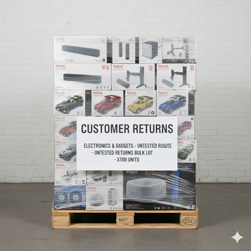 25+ UNITS – TECH, TOYS – YAMAHA, BUSH, HOT TUB, RC CARS, SOUNDBARS – CUSTOMER RETURNS!