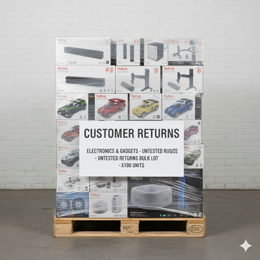 25+ UNITS – TECH, TOYS – YAMAHA, BUSH, HOT TUB, RC CARS, SOUNDBARS – CUSTOMER RETURNS!