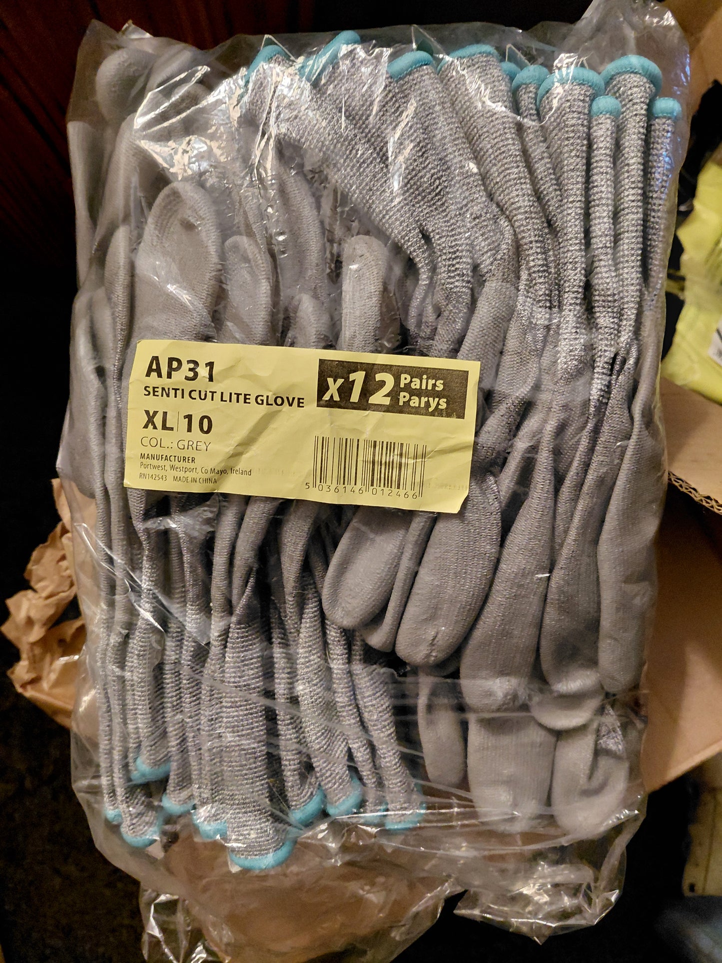 WORK GLOVES 5X PACKS OF 10 SIZE SMALL PORTWEST NEW